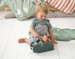 Children's Rugs^Done by deer Croco mat 46x110 cm, Green