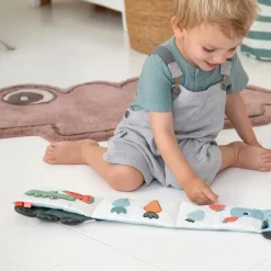 Children's Rugs^Done by deer Croco mat 46x110 cm, Powder Beige