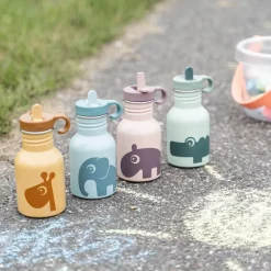 Water Bottles^Done by deer Croco steel bottle 35 cl, Green