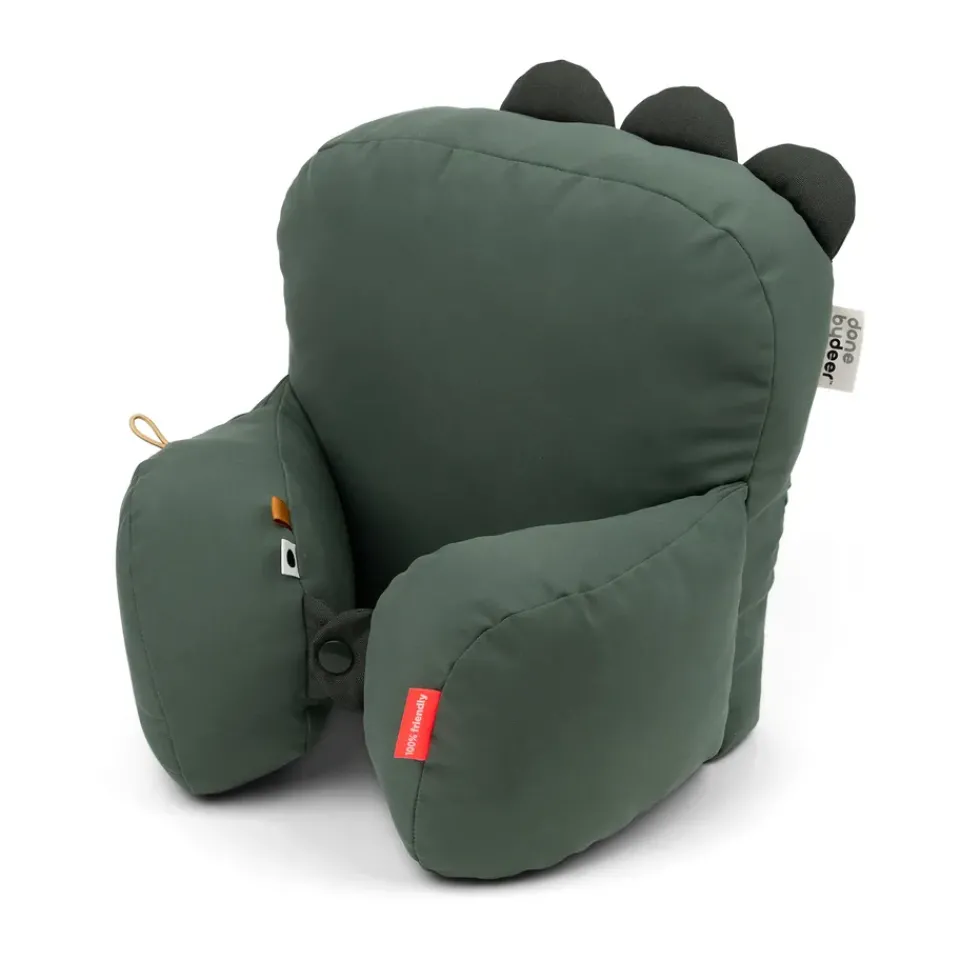 Hot Done by deer Croco stroller cushion, Green