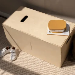 Online Nofred Cube Long storage box, Birch Beige