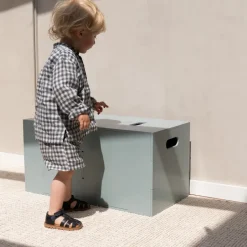 Children's Chairs|Children's Chairs^Nofred Cube Long storage box, Olive Green