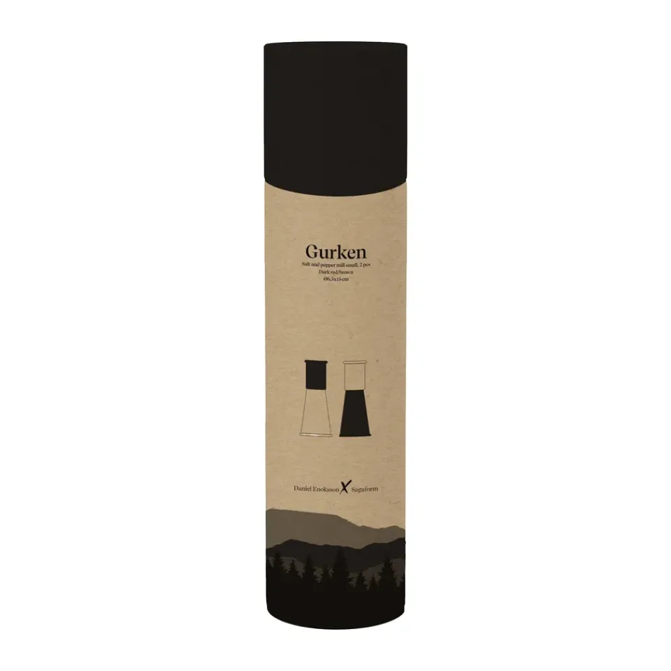 Best Sagaform Cucumber salt and pepper grinder small 2 pieces, Black-brown BlackBrown