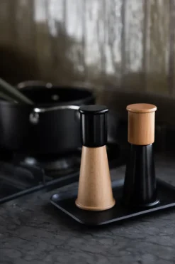 Best Sagaform Cucumber salt and pepper grinder small 2 pieces, Black-brown BlackBrown