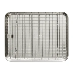 Other Kitchen Utensils^Culimat gastro container with cooling rack, 31.5x24.5x2.4cm Silver-coloured