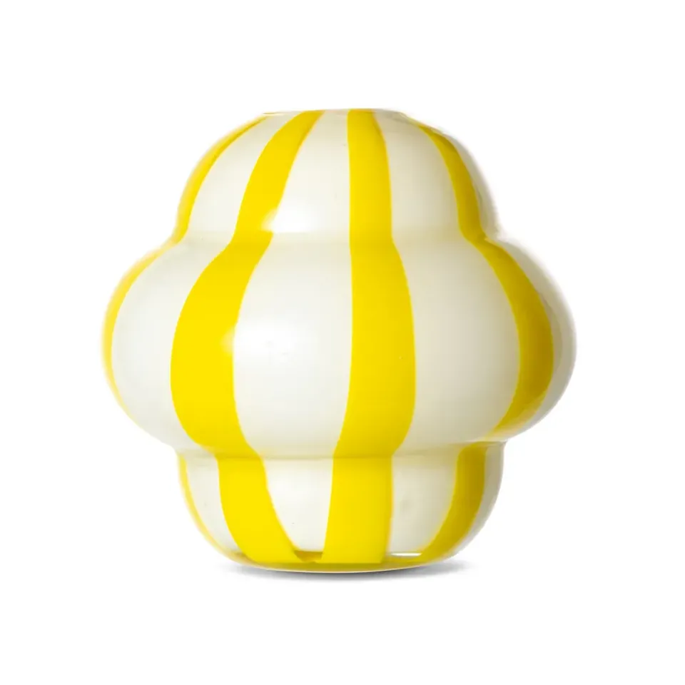 Byon Curlie vase 20 cm, Yellow
