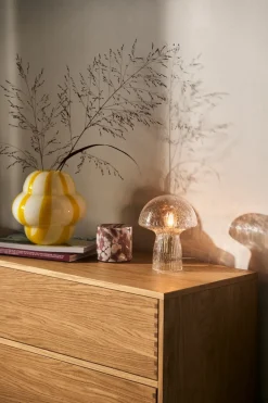 Byon Curlie vase 20 cm, Yellow