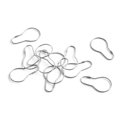 Discount HAY Curtain rings to shower curtain 12-pack, Chrome Silver-coloured