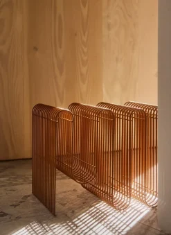 Best AYTM Curva newspaper stand, Amber Orange