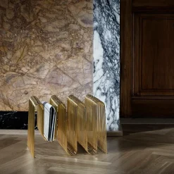 Best AYTM Curva newspaper stand, brass White