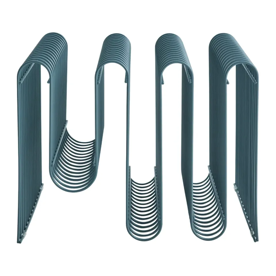 Magazine Racks^AYTM Curva newspaper stand, Dusty Blue