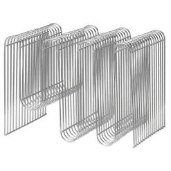 New AYTM Curva newspaper stand, silver Silver-coloured