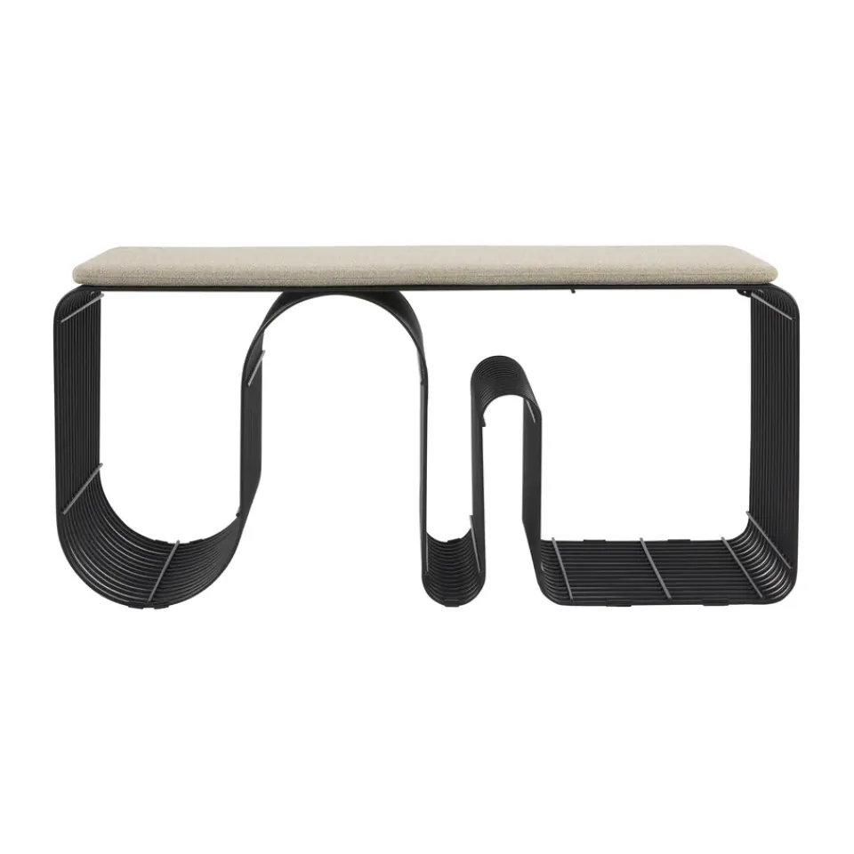 Outlet AYTM Curva seat cushion for bench 32x95.5 cm, Taupe Grey