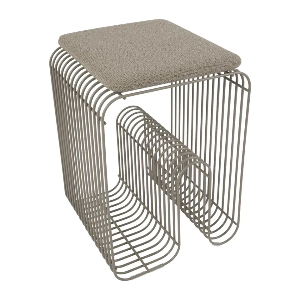 AYTM Curva seat cushion for Curva stool 27x32.5 cm, Taupe Grey
