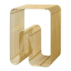 Stools^AYTM Curve chair, brass Gold-coloured