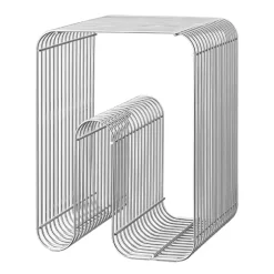 Stools^AYTM Curve chair, silver Silver-coloured