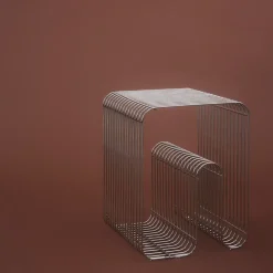 Stools^AYTM Curve chair, silver Silver-coloured