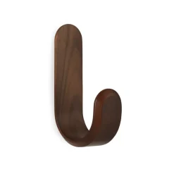 Clothes Hooks & Hangers|Clothes Hooks & Hangers^Normann Copenhagen Curve hook, wallnut Brown