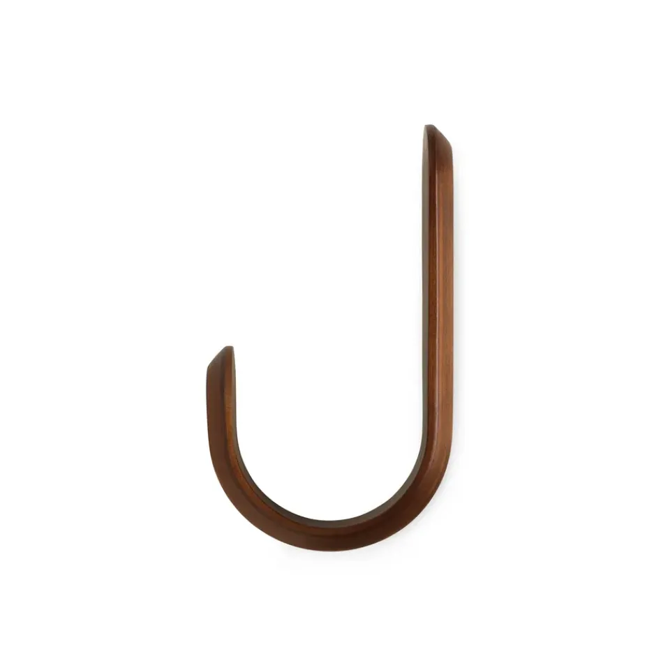 Clothes Hooks & Hangers|Clothes Hooks & Hangers^Normann Copenhagen Curve hook, wallnut Brown
