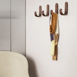 Clothes Hooks & Hangers|Clothes Hooks & Hangers^Normann Copenhagen Curve hook, wallnut Brown