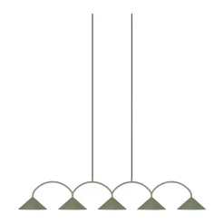 Pendant Lamps^Globen Lighting Curve pendant lamp 5, Green