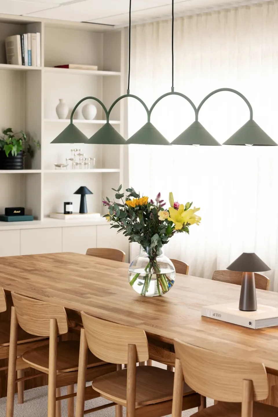 Pendant Lamps^Globen Lighting Curve pendant lamp 5, Green
