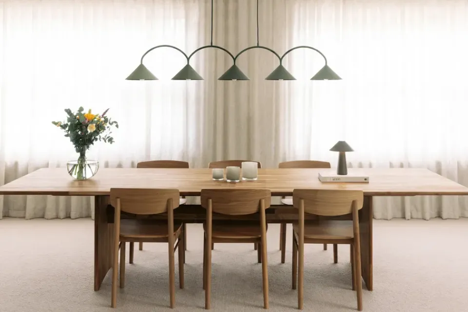 Pendant Lamps^Globen Lighting Curve pendant lamp 5, Green