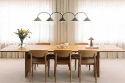 Pendant Lamps^Globen Lighting Curve pendant lamp 5, Green