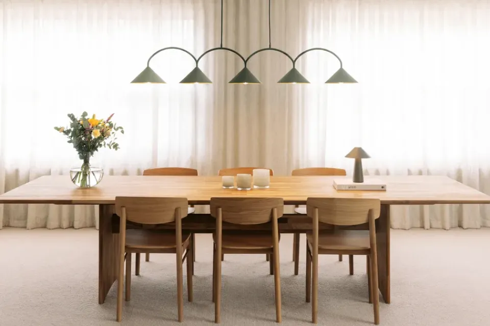 Pendant Lamps^Globen Lighting Curve pendant lamp 5, Green
