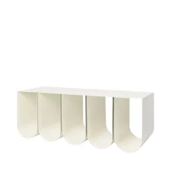 Benches^Kristina Dam Studio Curved bench, Beige