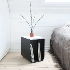 Best Kristina Dam Studio Curved side table, Stainless steel Grey