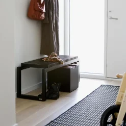 Clearance Fritz Hansen Cutter bench 121 cm, lacquered oak Black