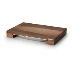 Best Continenta Cutting board walnut with 1 tray, 27x39 cm Brown
