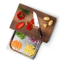 Best Continenta Cutting board walnut with 1 tray, 27x39 cm Brown