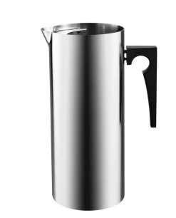 New Stelton Cylinda Line jug with icelip, steel Silver-coloured
