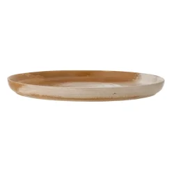 Serving Platters & Dishes^Bloomingville Dahlia serving plate Ø32.5 cm, Brown BrownBeige