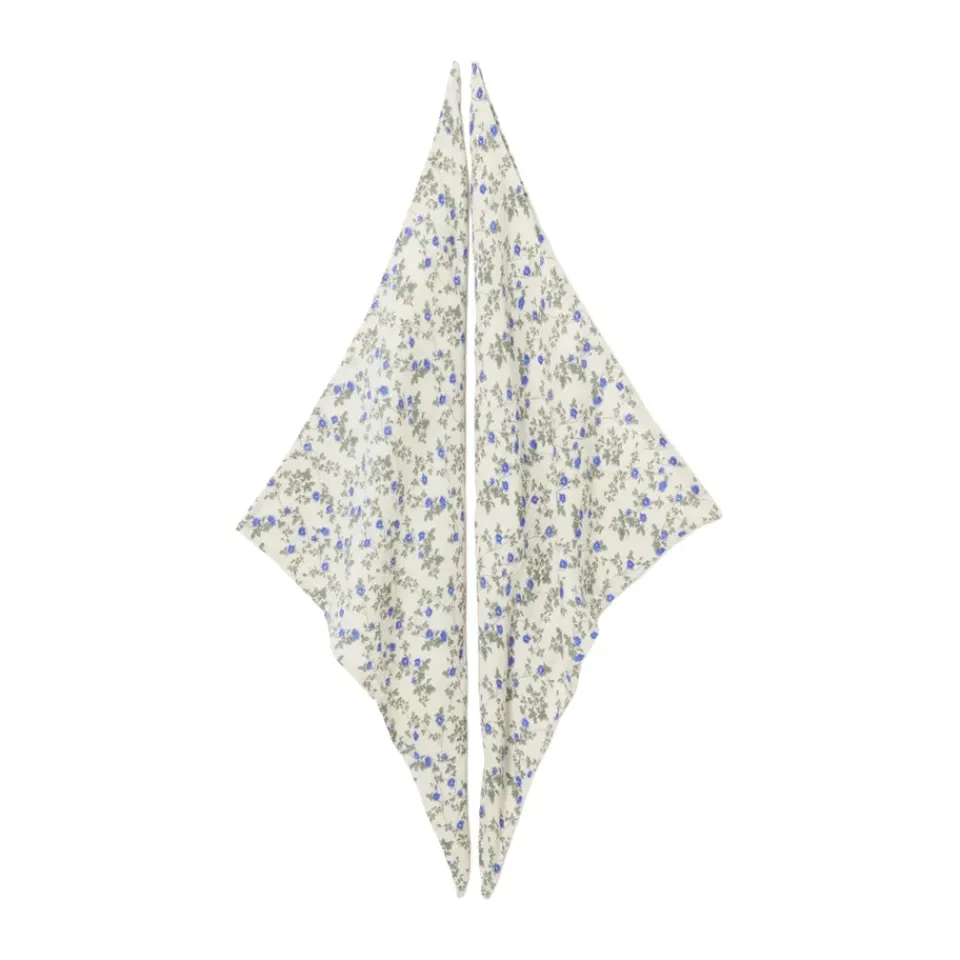 Online Garbo&Friends Dainty Muslin blanket small 2 pieces, 60x60 cm Blue