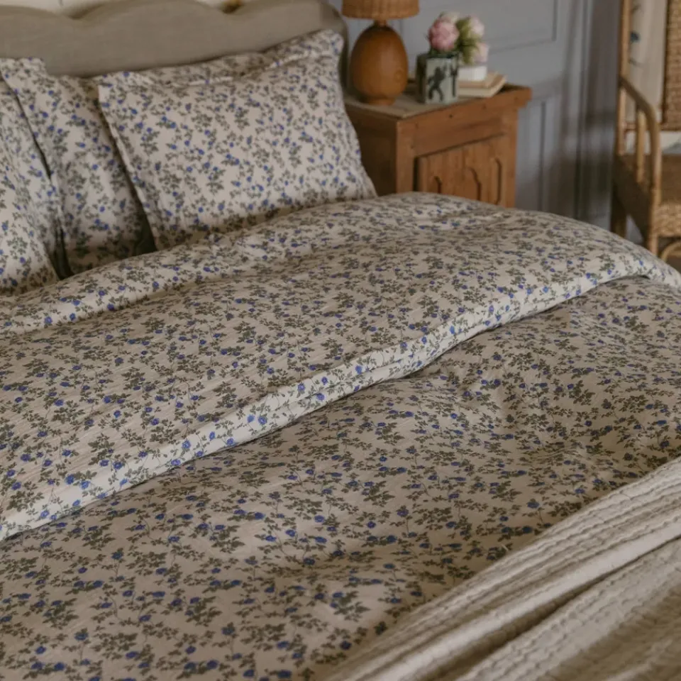 Best Garbo&Friends Dainty Muslin double duvet cover, 220x220 cm Blue