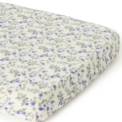 Online Garbo&Friends Dainty Muslin fitted sheet, 60x120x20 cm Blue