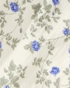 Bed Sheets^Garbo&Friends Dainty Muslin fitted sheet, 90x200x30 cm Blue