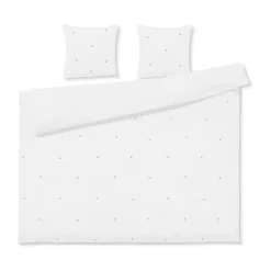 Bed Sets^Juna Daisy bed set 220x220 cm, -light blue White