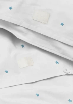Bed Sets^Juna Daisy bed set 220x220 cm, -light blue White