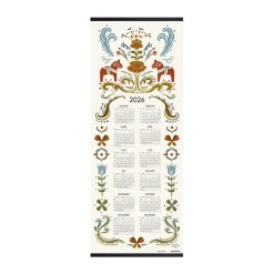 Calendars & Notebooks^Almedahls Dala horse calendar 2026, 35x90 cm White