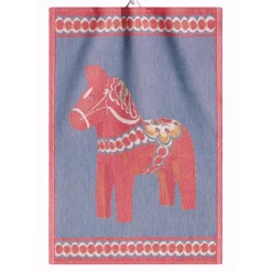 Online Ekelund Linneväveri Dala kitchen towel, 35x50 cm BlueRed