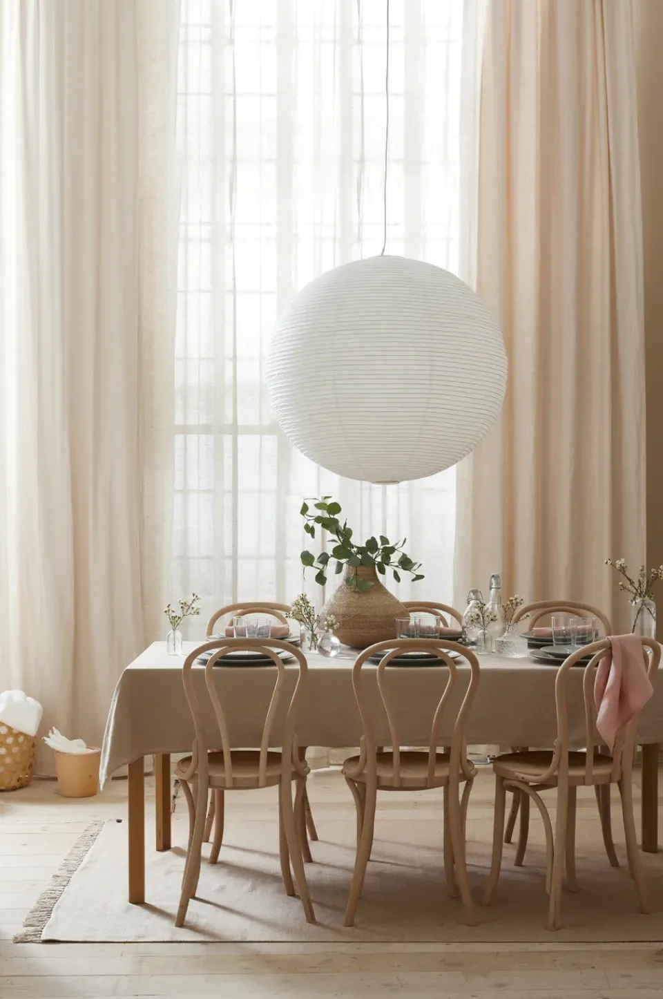 Curtains^Himla Dalsland curtain heading tape & channel 145x250 cm, Oatmeal Beige