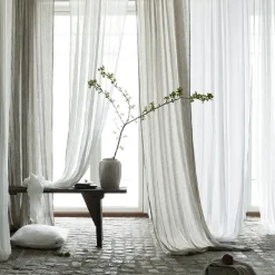 Discount Himla Dalsland curtain, Mother of pearl, pleat band and channel Beige