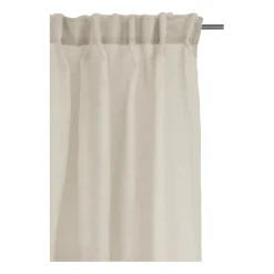 Curtains^Himla Dalsland curtain with heading tape and channel, Oatmeal Beige