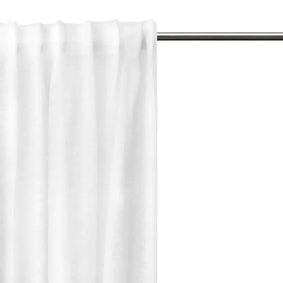 Curtains^Himla Dalsland curtain with heading tape and channel, optical White