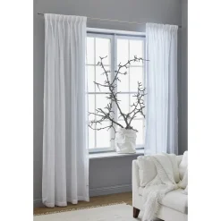 Curtains^Himla Dalsland curtain with heading tape and channel, optical White