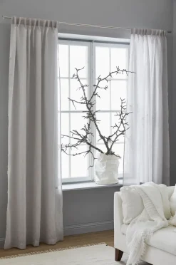Best Himla Dalsland curtain with heading tape and channel, pearl BeigeGrey